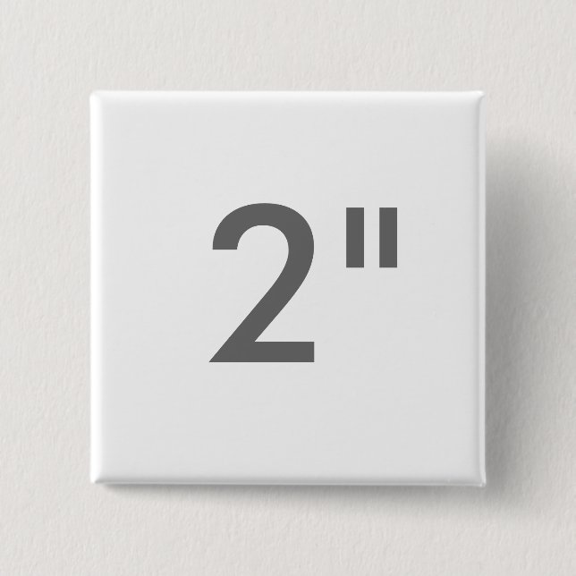 Kundenspezifischer Druck 2" quadratische Button (Vorderseite)