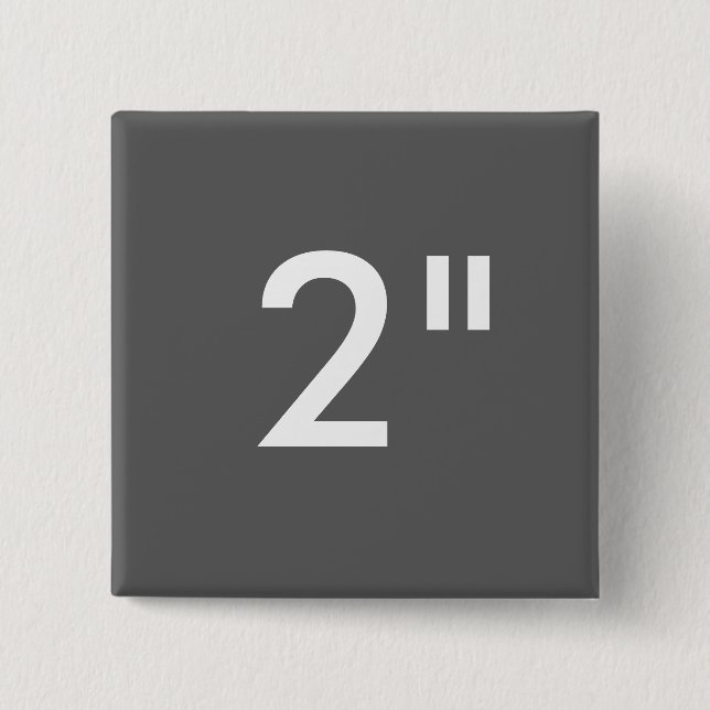 Kundenspezifischer Druck 2" quadratisches Button (Vorderseite)