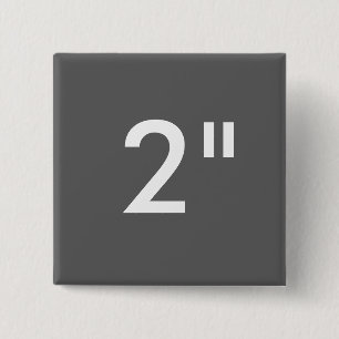 Kundenspezifischer Druck 2" quadratisches Button