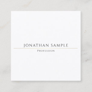 Kundenspezifischer einfacher quadratischer quadratische visitenkarte
