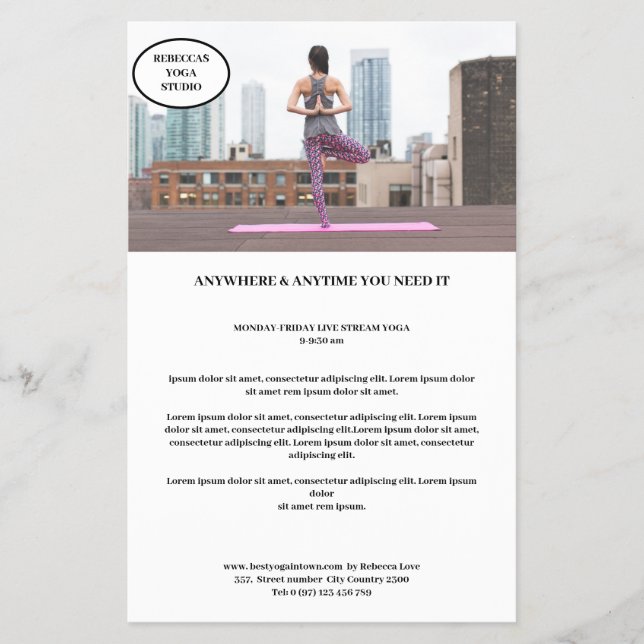 Kundenspezifischer Foto Flyer (Vorne)