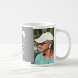 Kundenspezifischer Foto-Papa die Legende Kaffeetasse