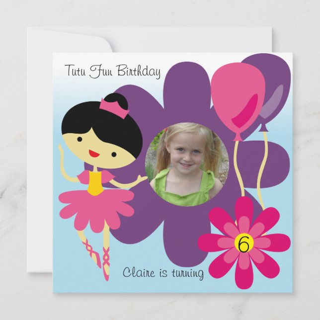 Kundenspezifischer Foto-schwarzes Einladung (Vorderseite)