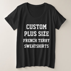 Kundenspezifischer Frauen plus Größen-Sweatshirt Große Größe T-Shirt