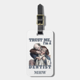 Kundenspezifischer Gepäckumbau des ZAHNARZT-Spaßes Gepäckanhänger