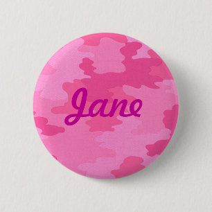 Kundenspezifischer heller rosa Tarnungs-Knopf Button