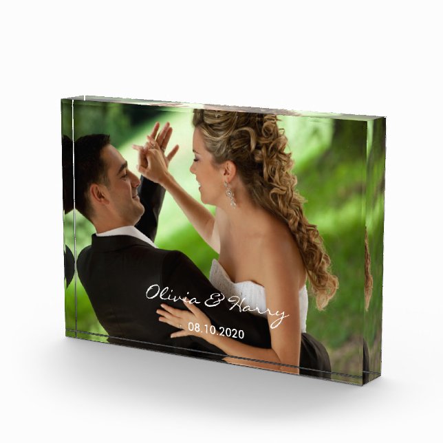 Kundenspezifischer Hochzeits-Foto-Block Fotoblock (Rechts)