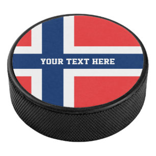 Kundenspezifischer Hockey-Puck Norwegen-Flagge Eishockey Puck