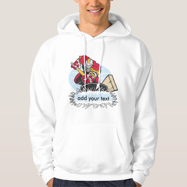 Kundenspezifischer Hockey-Spieler Hoodie (Vorderseite)