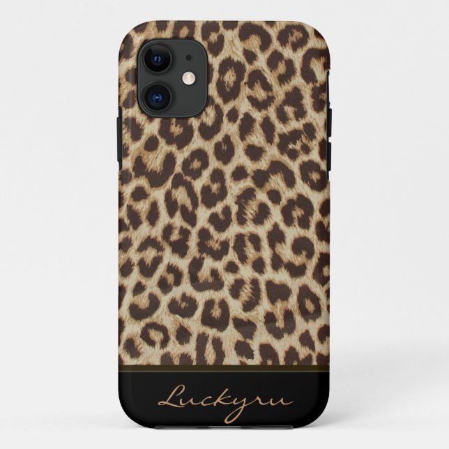 Kundenspezifischer iPhone 5 Leopard-Druck-starker Case-Mate iPhone Hülle (Rückseite)