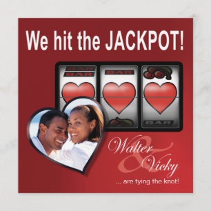 Kundenspezifischer Jackpot Las Vegas Save the Date