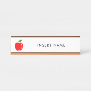 Kundenspezifischer Lehrer-Name Schreibtischnamensplakette