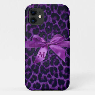 Kundenspezifischer lila Leopard-Druck iPhone 5 Case-Mate iPhone Hülle