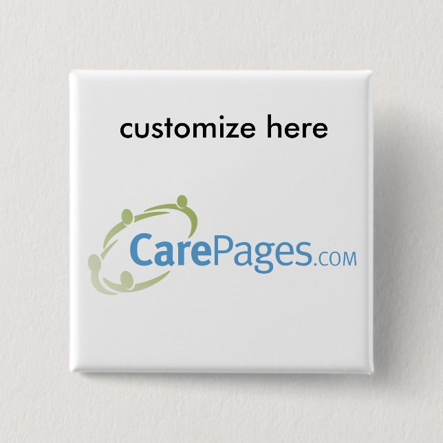 kundenspezifischer Logo-Magnet CarePages.com Button (Vorderseite)