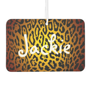 Kundenspezifischer Lufterfrischer - Leopard-Gold