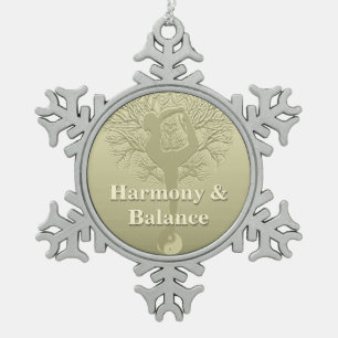 Kundenspezifischer Mitteilungs-oder Schneeflocken Zinn-Ornament