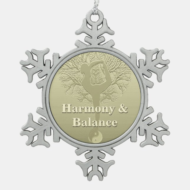 Kundenspezifischer Mitteilungs-oder Schneeflocken Zinn-Ornament (Vorderseite)