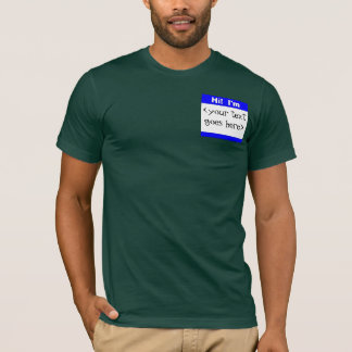 Kundenspezifischer Nametag-T - Shirt