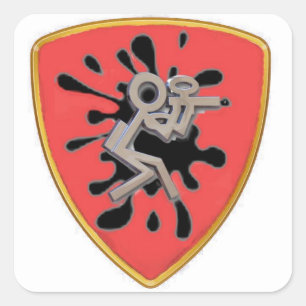 Kundenspezifischer Paintball-Aufkleber Quadratischer Aufkleber