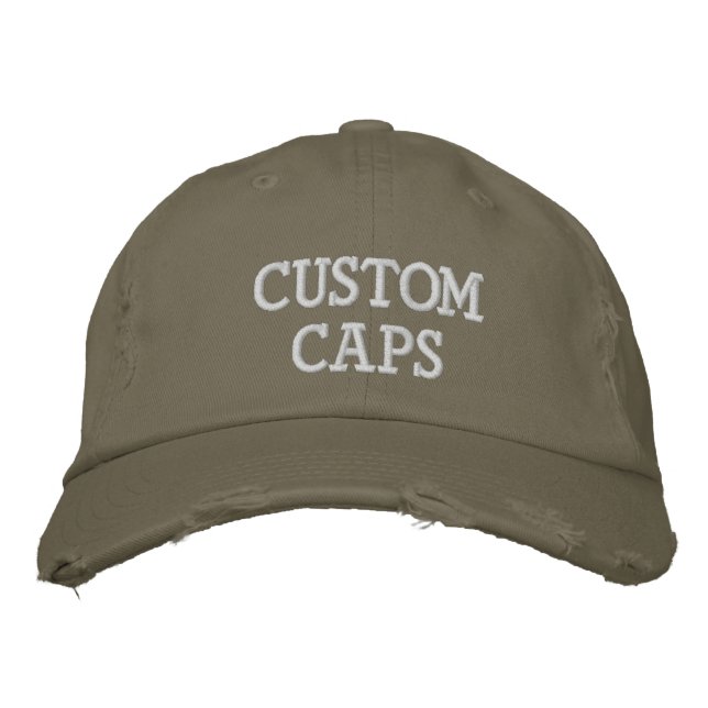 Kundenspezifischer personalisierter gestickter bestickte baseballkappe (Vorderseite)