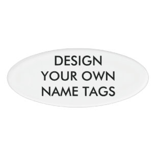 Kundenspezifischer personalisierter ovaler namenschild