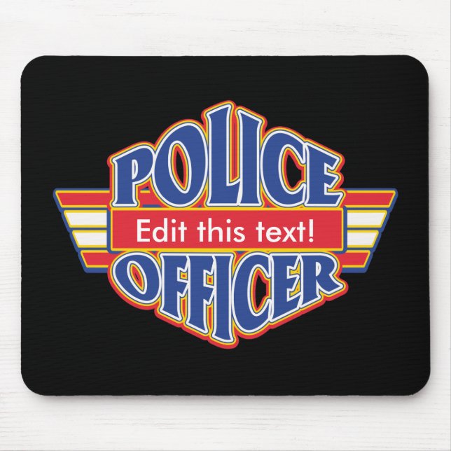Kundenspezifischer Polizeibeamte Mousepad (Vorne)