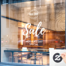 kundenspezifischer Prozentsatz des Verkaufs im Whi Fensteraufkleber