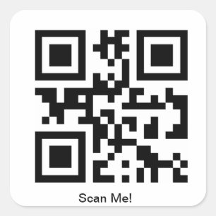 Kundenspezifischer QR Code-Aufkleber Quadratischer Aufkleber