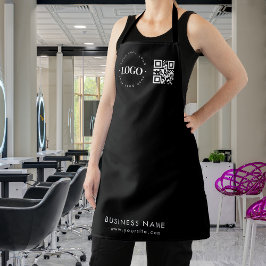 Kundenspezifischer QR-Code für Business-Logos und  Schürze
