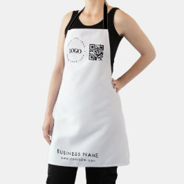 Kundenspezifischer QR-Code für Business-Logos und  Schürze