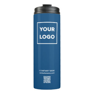 Kundenspezifischer QR-Code für das Firmenlogo Thermosbecher