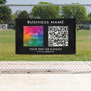 Kundenspezifischer QR-Code für Unternehmen Moderne Banner