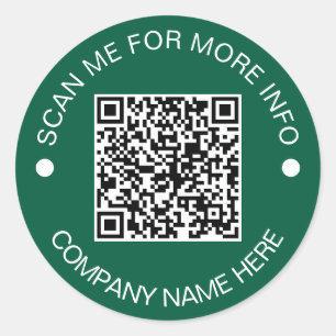 Kundenspezifischer QR-Code Rund umweltfreundliches Runder Aufkleber