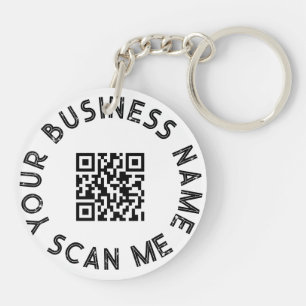 Kundenspezifischer QR-Code Schlüsselanhänger