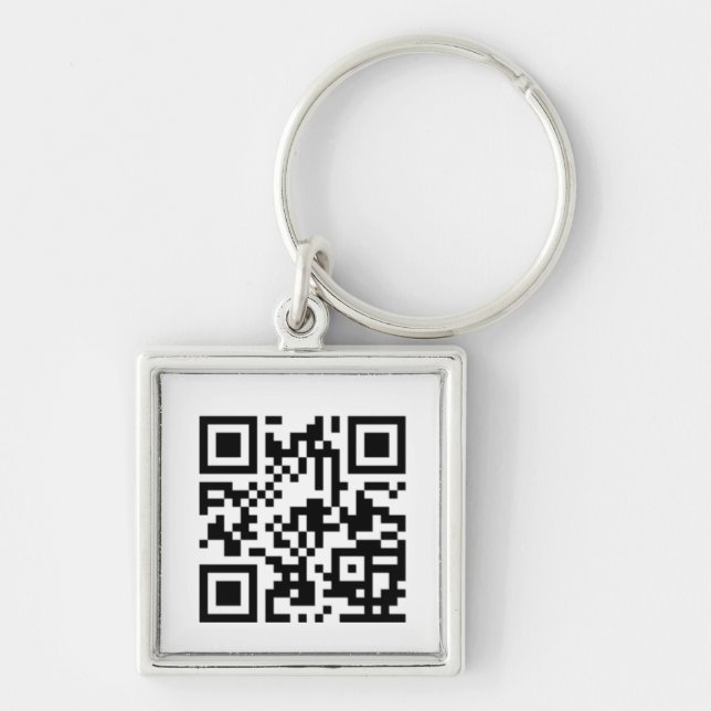 Kundenspezifischer QR Code-Schlüsselanhänger Schlüsselanhänger (Vorne)