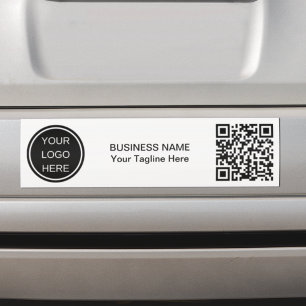 Kundenspezifischer QR-Code und Logo-Branding für U Autoaufkleber