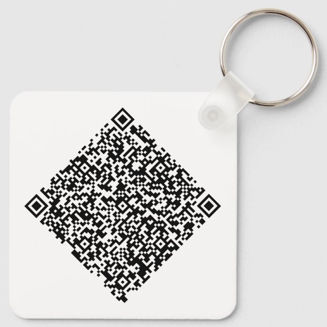 Kundenspezifischer QR-Code und Logo-Branding Schlüsselanhänger (Rückseite)