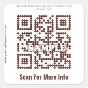 Kundenspezifischer QR Codeaufkleber (QR Quadratischer Aufkleber
