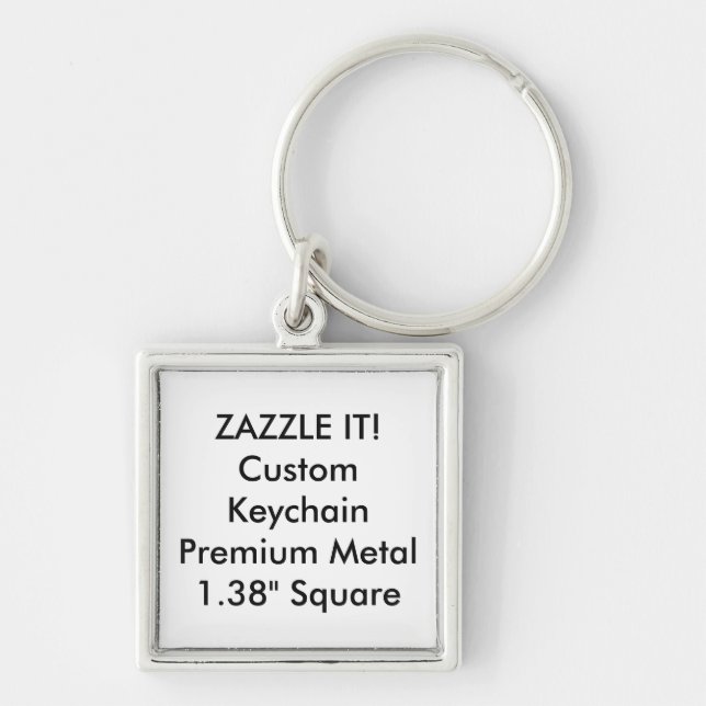 Kundenspezifischer quadratischer schlüsselanhänger (Vorne)