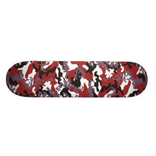 Kundenspezifischer roter CamouflageSkateboard Skateboard