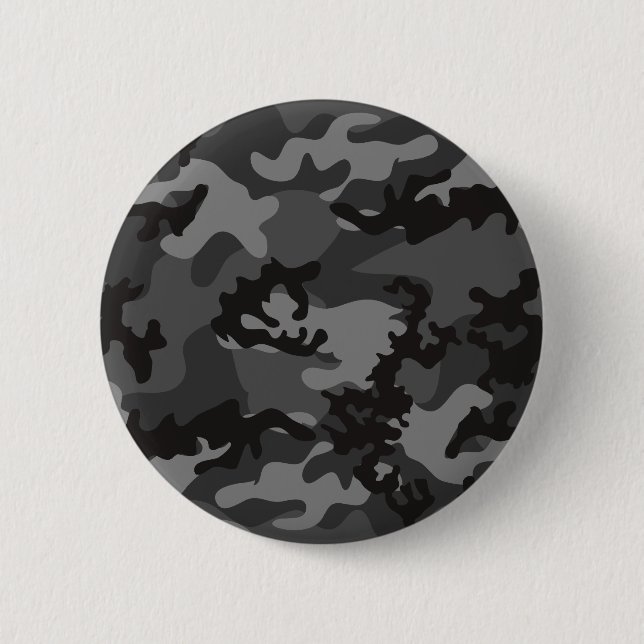 Kundenspezifischer schwarzer Camouflage-Knopf Button (Vorderseite)
