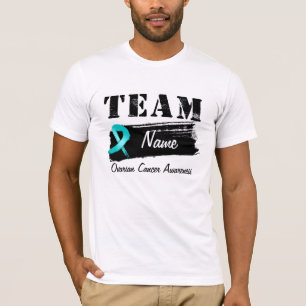 Kundenspezifischer Team-Name - Eierstockkrebs T-Shirt