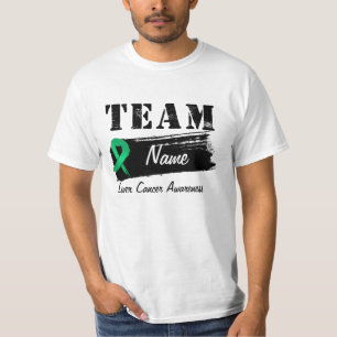 Kundenspezifischer Team-Name - Leber-Krebs T-Shirt