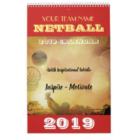 Kundenspezifischer Team-Namepersonalisierter Kalender