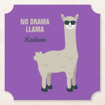 Kundenspezifischer Text des coolen Lamas u. Untersetzer<br><div class="desc">Sie können die Hintergrundfarbe dieses Einzelteils zu jeder möglicher Farbe besonders anfertigen,  die Sie wollen. Sehen Sie meinen Speicher für tierischereillustrationseinzelteile.</div>