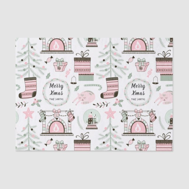 Kundenspezifischer Text-gemütliches Seidenpapier (Vorderseite)