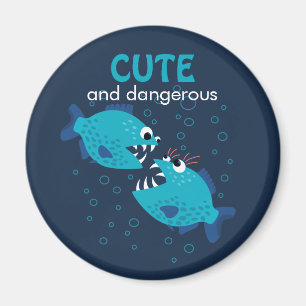 Kundenspezifischer Text-niedliche und gefährliche Magnet