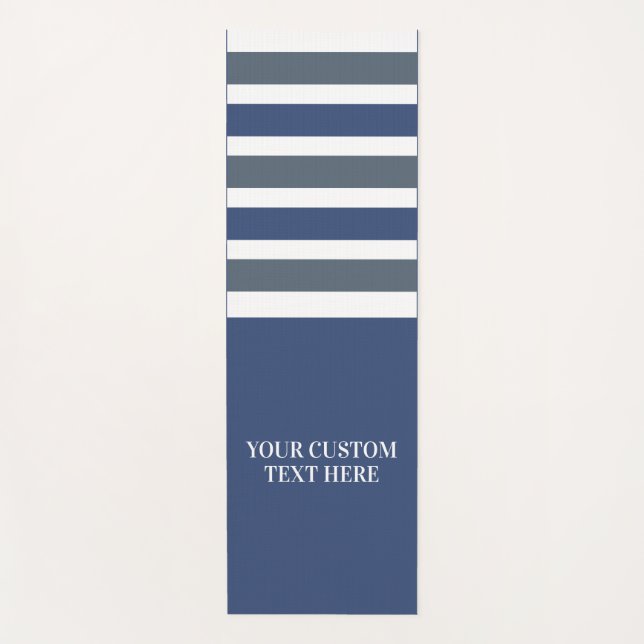 Kundenspezifischer Text Stripes Musteryogamatte Yogamatte (Vorderseite)