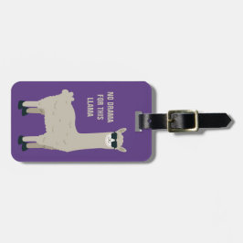 Kundenspezifischer Text u. Farbecooles Lama Gepäckanhänger