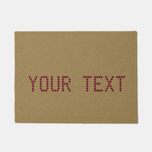 Kundenspezifischer Text und Farbe Fußmatte